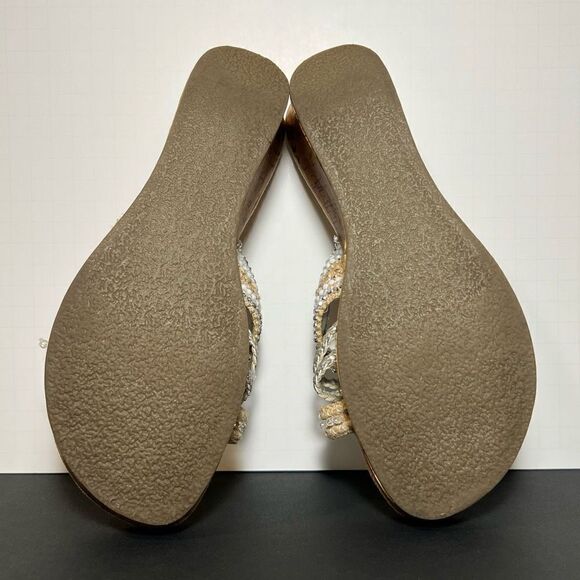 Womens JELLYPOP Mayra Embellished Memory Foam Wedge Sandals / Size 8 Medium - Picture 7 of 8